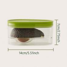 1pc/3pcs/5pcs - Avocado Food Storage Box Space Saving Avocado Saver Plastic Fruit Container For Kitchen Crisper Vegetable Organizer