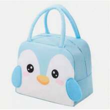 Thermal Lunch Bag With Animal Design For School Boy And Girl - chim cánh cụt - Xem 1