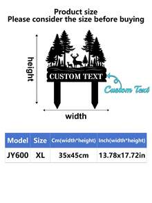 1pc Customizable Garden Sign With Post - Personalized House Number And Address Plaque, Fence, Yard, Lawn Art Decor, Weatherproof Metal Outdoor House Number Plate, Suitable For Yard, Garden, Birthday, Anniversary, Father's Day, Mother's Day, Thanksgiving, Wedding, Ideal Gift For Family And Friends - Multicolor - View 15