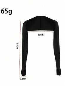 1 chiếc khăn choàng tay chống nắng che vai cho nữ, mỏng và trơn màu, thích hợp cho việc đạp xe ngoài trời, áo thể thao, áo bolero mini thanh lịch, tay áo cardigan nhẹ cho mùa hè - Nhiều màu - Xem 5