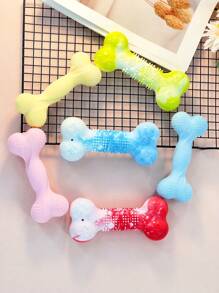 1pc TPR Bone-Shaped Pet Bite Toy For Grinding Teeth, Cleaning Teeth, Playing And Keeping Company, Only For Pets To Use
