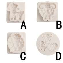 1pc 3D Sheep Silicone Mold Cake Decoration, Fondant Chocolate, Jelly, Pudding, Cake, Candy Mold For Home, Party, Eid Al-Adha, Animal Themed Party, Birthday