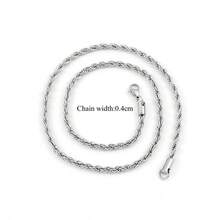 1pc New Fashionable Men's Stainless Steel Chain Necklace - necklace - View 3