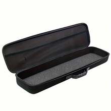 EVA Thick & Durable Hard Shell Fishing Tackle Box, Multi-Function Portable Foam Fishing Rod & Reel Accessory Storage Bag, Outdoor Car Fishing Bag - Black - View 3