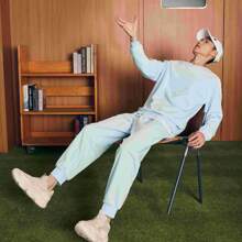 XTEP Sports Suit Unisex Autumn New Item Casual Knitted Long Sleeved Pullover Sweatshirt Knitted Long Pants Sweatpants 877327960170