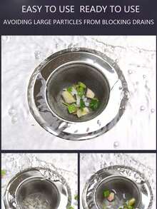 Rây và nút chặn cống bồn rửa nhà bếp, Rây thoát nước sàn bồn rửa, Rây chống tắc bồn rửa, Nút chặn cống rỗng tròn cho nhà bếp, Nút chặn máy nghiền rác, Rây lọc bồn rửa nhà bếp chống tắc đa năng, Quà tặng Ngày của Mẹ - Nhiều màu - Xem 3