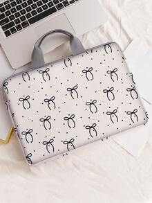 Bow Pattern Printed Laptop Bag Computer Cloth Cover Accessories Soft Laptop Bag Soft Computer Cover Laptop Cover Tablet Leather Bag Laptop Zipper Computer Cover School Business Office - Multicolor - View 16