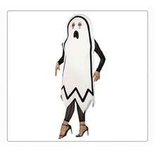 Disfraz de fantasma para Halloween, capa larga blanca de terror con cara de fantasma, bata para niños y adultos. - Blanco - Ver 4
