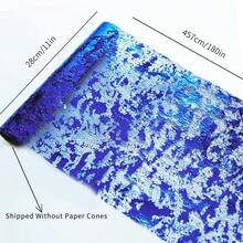 1Roll Gold Table Runner, Sequin Glitter Foil Metallic Thin Mesh Runner Roll 11"X3/5/10 Yards, Gold Table Decorations For Event Party, Engagement,Wedding, Birthday Party, Christmas(Multi-Color Available) Summer Gifts Beach Back To School School Supplies Room Decor - Multicolor - View 32