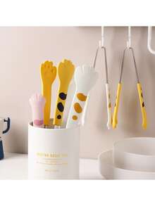 1pc Cat Paw Shaped Kitchen Food Clip, Multi-Functional Baking Tongs Bread Clamp - Multicolor - View 5
