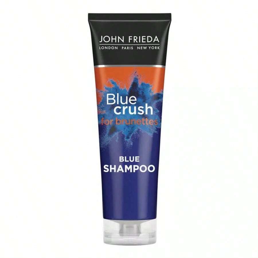 John Frieda Blue Crush For Brunettes Shampoo, Blue Shampoo For Color Treated And Natural Hair - 8.3 Fl Oz - 1 - View 1