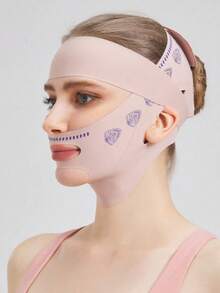 قطعة واحدة شريط جبهة قابل للتنفس لرفع الخدود وتشكيل خط الفك على شكل V، مضاد التجاعيد شريط وجه - متعدد الألوان - مشاهدة 2