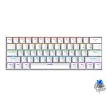 APAYADO Teclado Mecânico Miniatura com Fio K61 de 60% para Jogos, Interruptor Azul, Adequado para Mini PC e Periféricos de Laptop
