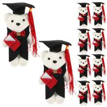 Decoración de graduación, ramo de flores con oso de peluche, regalo de decoración de graduación, ramo de graduación