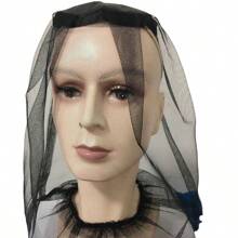 1pc/3pcs Mosquito Net Hat Mesh Face Cover, Breathable, Fits Most Hats, Suitable For Outdoor Activities Like Camping And Fishing, Summer Gift, Random Color