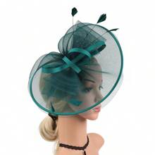 1 pieza Sombrero de tocado vintage estilo Y2K, accesorio de cabello dorado para Kentucky, sombrero de almohada para iglesia, accesorio de cabeza dorado para mujer para cóctel, boda, té, fiesta, regreso a la escuela, útiles escolares, regalos