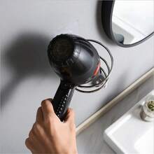 Soporte para Secador de Pelo Organizador de Ventilador Adhesivo Montado en la Pared Sin Clavos Sin Perforación Soporte en Espiral de Acero Inoxidable Almacenamiento para Baño - estilo 4 Amarillo - Ver 4
