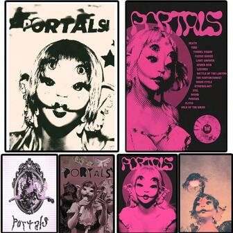 1 件墙壁艺术海报歌手音乐海报艺术套装 - 现代、大胆的抽象艺术防水无框帆布印刷适用于卧室、客厅、家庭办公室装饰 - 完美的礼物创意流行可选框架