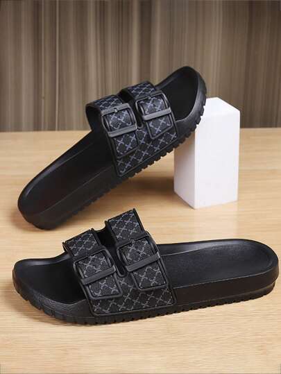 Summer Large Size 39-47 Men's Slippers Outdoor Comfortable Men's Casual Shoes Lightweight Anti Slip Home Slippers Wear-Resistant Breathable Men's Sandals Outdoor Daily Wear Men's Shoes(Asymmetrical Pattern), Shower Shoes