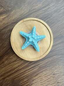 1 pieza Soporte plegable de resina colorida en forma de estrella de mar para teléfono de escritorio, compatible con iPhone y Android, regalo para cumpleaños, familia, amigos, accesorio de teléfono con agarre de empuje y tracción para vacaciones de verano