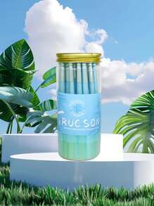 Blue Canned Pre-Rolled Cone-Shaped Ultra-Thin Slow-Burning Pointed-End Rolling Paper, Portable Cone-Shaped Rolling Paper, Valentine's Day Gift, Party Gift, Gift For Friends, Outdoor Supplies, Pre-Rolled Filter Tip Paper Accessories, Easy To Carry.