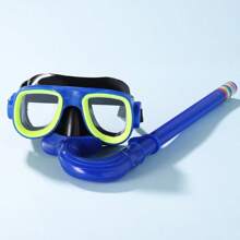 Conjunto de máscara de aventura, traje de baño separado, equipo de snorkel para nadar, gafas de natación y estudio, máscara de buceo y set de snorkel para niños de 4 a 8 años, accesorios y artículos esenciales para la playa, flotador de piscina