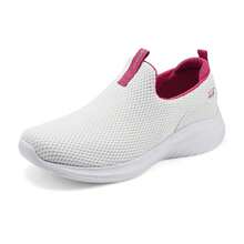Skechers 女鞋休閒鞋 輕便舒適運動鞋低筒一腳穿健步鞋 117572-WHT - 白色 - 查看 3