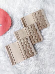 tanghou 3 chiếc dây nối áo ngực nhiều màu có 3 hàng 4 móc, khóa nối áo ngực đàn hồi, móc thép không gỉ để điều chỉnh áo ngực - Nhiều màu - Xem 10