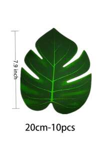 10 chiếc lá cọ nhân tạo, tấm lót bàn hình lá lớn, trang trí tiệc bằng lá cọ xanh, trang trí bàn ăn kiểu nhiệt đới, trang trí lá Hawaii, trang trí lá hình động vật hoang dã. - Nhiều màu - Xem 6