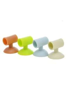 4/8 piezas Almohadillas de silicona para protección de pomos de puertas, Topes de puerta para reducir el ruido, Protector de manijas de puertas para uso doméstico