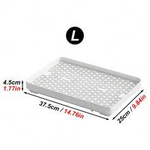 1pc Double-Layer Tilting-Proof Perforated Hamster/Rabbit Litter Box With Drainage Hole, Detachable For Cleaning, Suitable For Small Pets, All Season Use (Not For Adult Large Rabbits)