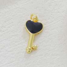 1pc Copper Creative New Luxury Fashion Keylock Pendant, DIY For Bracelet, Necklace, Earring, Bag Charm