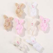 1pc Cute Miniature Cartoon Decor Plush Toy House Toy Photography Props, Soft Simulated Fur Bear, Lovely Style, Suitable For Bag, Clothing, Socks, Shoes Accessory Or Cute Gift For Your Friend, Family As A Birthday Or Christmas Present, Also A Great Addition To Your Plush Collection.