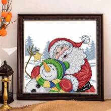 SNA 2025 New Style Merry Christmas Santa Claus Counted Cross Stitch 11CT Cross Stitch Set Wholesale DIY Cross-Stitch Kit Embroidery Needlework