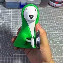 Interesting 3D Printed Dog Knocking Pan Toy, Creative Decompression Prank Gadget