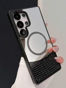 1 Stylish And Cute Mirror Magnetic Phone Case, Protective And High-Quality - Black - View 8