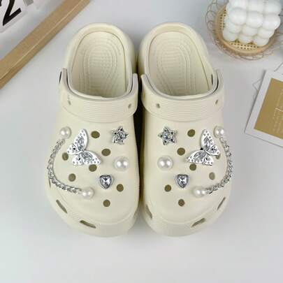 10 peças de decorações de charme DIY, acessórios versáteis da moda Y2K para tamancos, decoração de sapato removível, presente de aniversário de Natal e Halloween, decoração para meninas