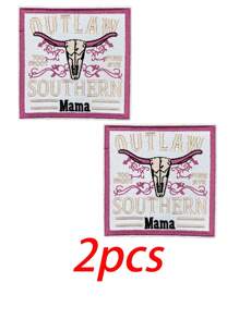 Mixed Design Iron-On Patches For Trucker Hats, Mama Patch, Western Patch, 'SAVE WATER DRINK BEER' Patch, Fun Ironing/Sewing Embroidery Patch, Suitable For Truck Hat, Backpack And Clothing DIY Decoration