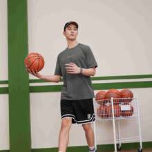 XTEP Polo Camiseta de entrenamiento de manga corta con cuello para hombre, de verano, para fitness y deportes 876229010004