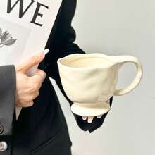 [Brand] 〖Design-Sense Stemware〗 Unique Handmade Ceramic Dessert Cup/Mug, New Style Coffee Cup, Minor Defect - Mug - View 7