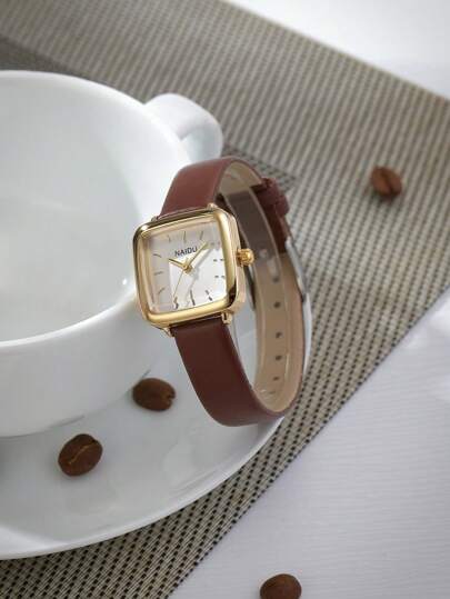 1 Pc Women's Versatile Casual Luxury Quartz Wrist Watch, Suitable For Daily Wear