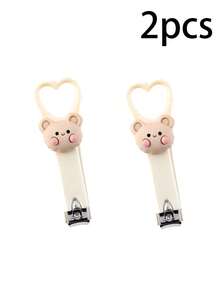 1/5个可爱卡通糖果造型迷你指甲钳，小动物图案，防溅水可折叠设计，小巧便携，无论工作、学习、购物、居家还是旅行，都不占空间。弧形刀口更贴合指甲，不伤手，是送给家人、朋友和女朋友的理想礼物。小礼物，小纪念品。 - 彩色 - 查看 21