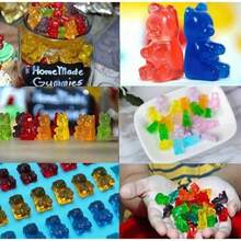 1pc 50 Cavity Cute Bear Shape Silicone Mold, Jelly Chocolate Candy Mold With Dropper, DIY Baking Decorating Tool For Bear Chocolate, Soap, Cake, Pudding, Baking