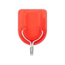Festive Adhesive Hook Red U-Shaped Small Plastic Adhesive Hook Chinese Knot Pendent Hook Behind The Door Hanger Hanger Color Size Random Full Glue/Not Enough Glue Random
