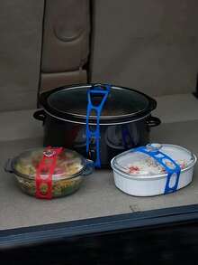 1/3 Pcs Adjustable Silicone Stretch Lid, Reusable Waterproof Sealing Band, Non-Slip Kitchen Cover Strap Fits Pot, Crockpot Lid, Suitable For Various Pot Sizes, Great For Home Use - Multicolor - View 11