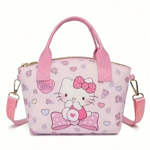 Sanrio Sac à main Sanrio élégant et léger, sac à main mignon, sac de grande capacité pratique pour les courses, nouveau sac bandoulière pour femmes