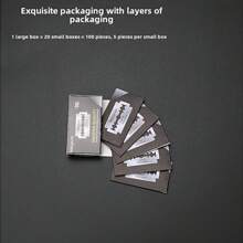 50/100pcs Double Edge Razor Blades - High-Quality Platinum Swedish Steel Razor Blades For Men, Smooth, Precise And Clean Shave