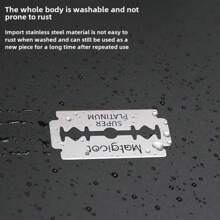 50/100pcs Double Edge Razor Blades - High-Quality Platinum Swedish Steel Razor Blades For Men, Smooth, Precise And Clean Shave