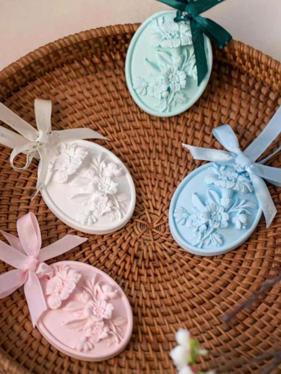 1 件装汽车石膏香薰蜡硅胶模具 - 白色 - 查看 1