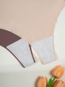 7pcs/Set Plus Size Seamless G-String Panties, Sexy & Fashionable Casual Comfortable Home-Wear Solid Color & Leopard Print, Gift For Birthday, Valentine's Day, Christmas, Halloween - Multicolor - View 9